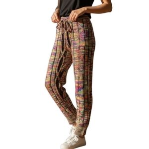 Lilly's Kloset Multicolor Knit Women's Pants Lounge Comfort M NWOT